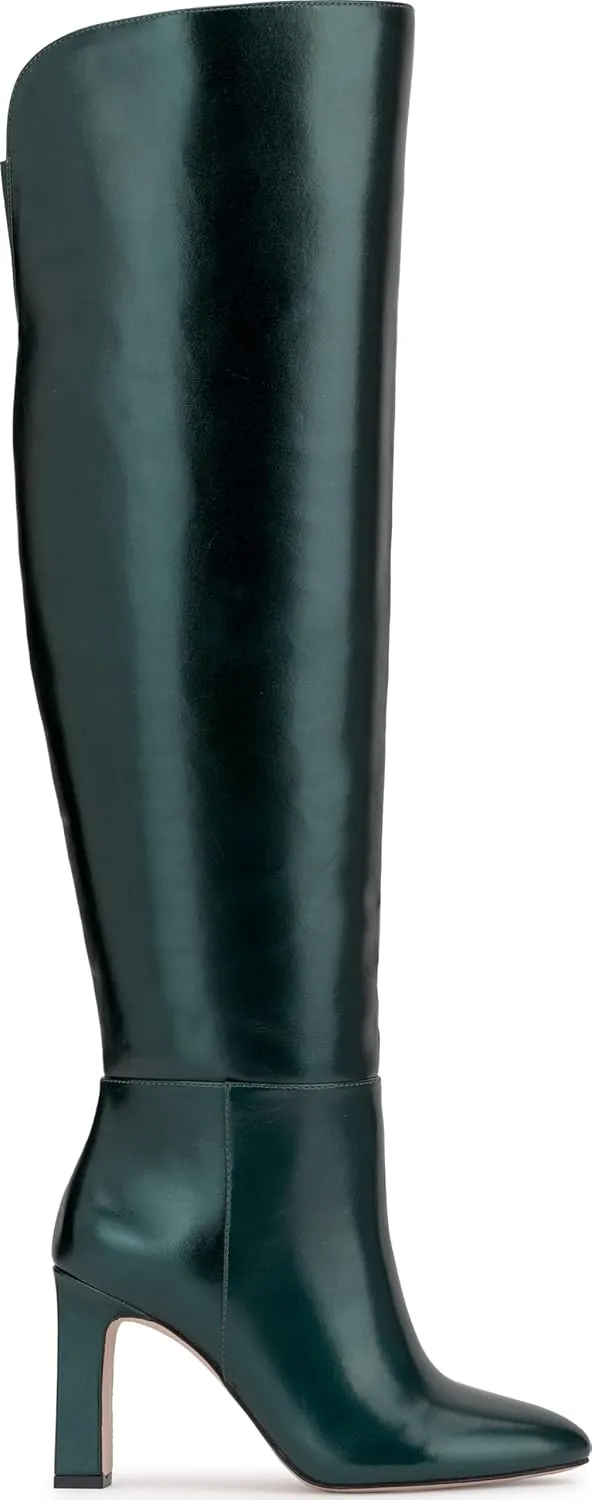 Jessica Simpson Womens Zipper Faux Leather Over-The-Knee Boots