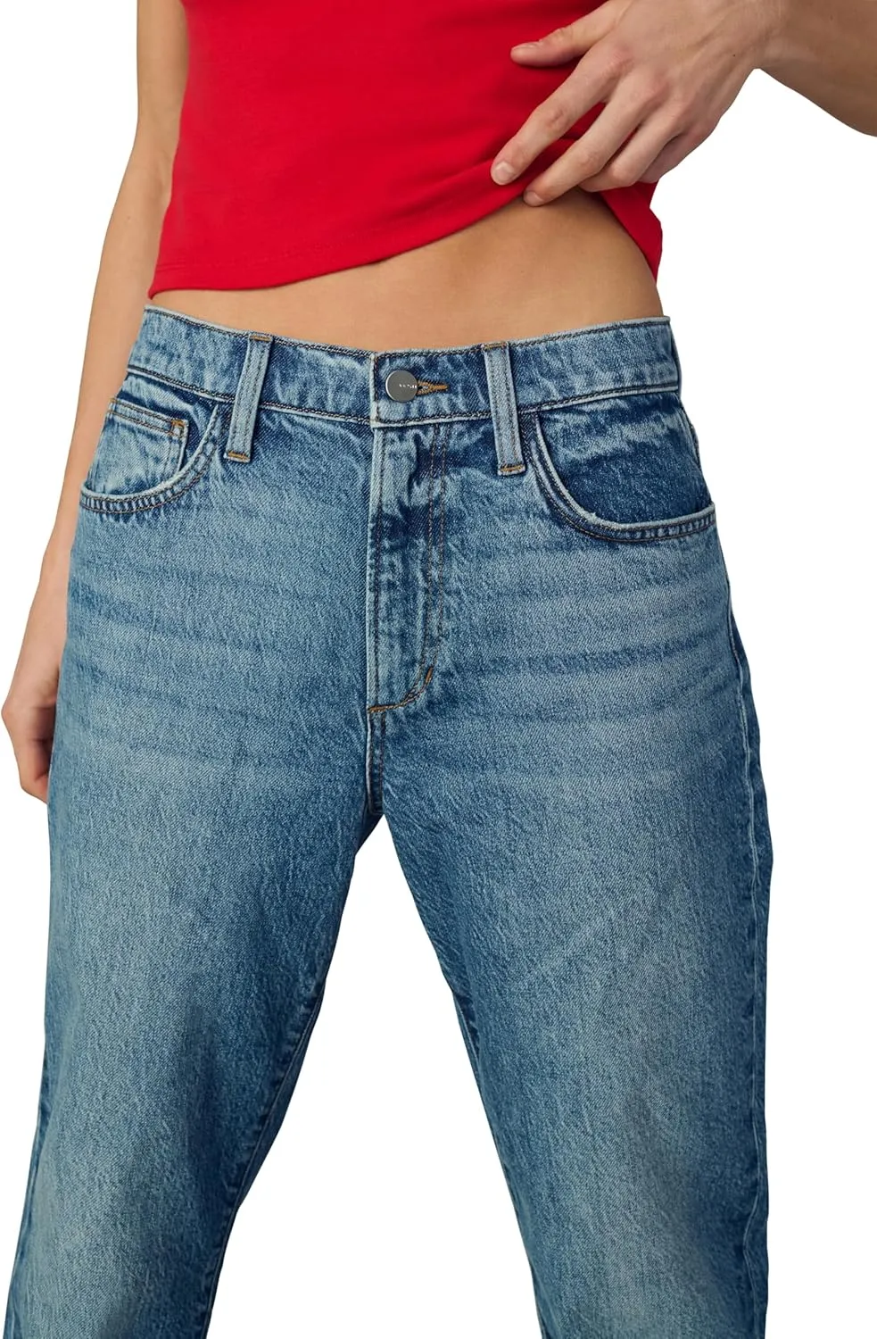 Joe's Women's The 90's Niki Mid Rise Boyfriend Straight Leg Jean