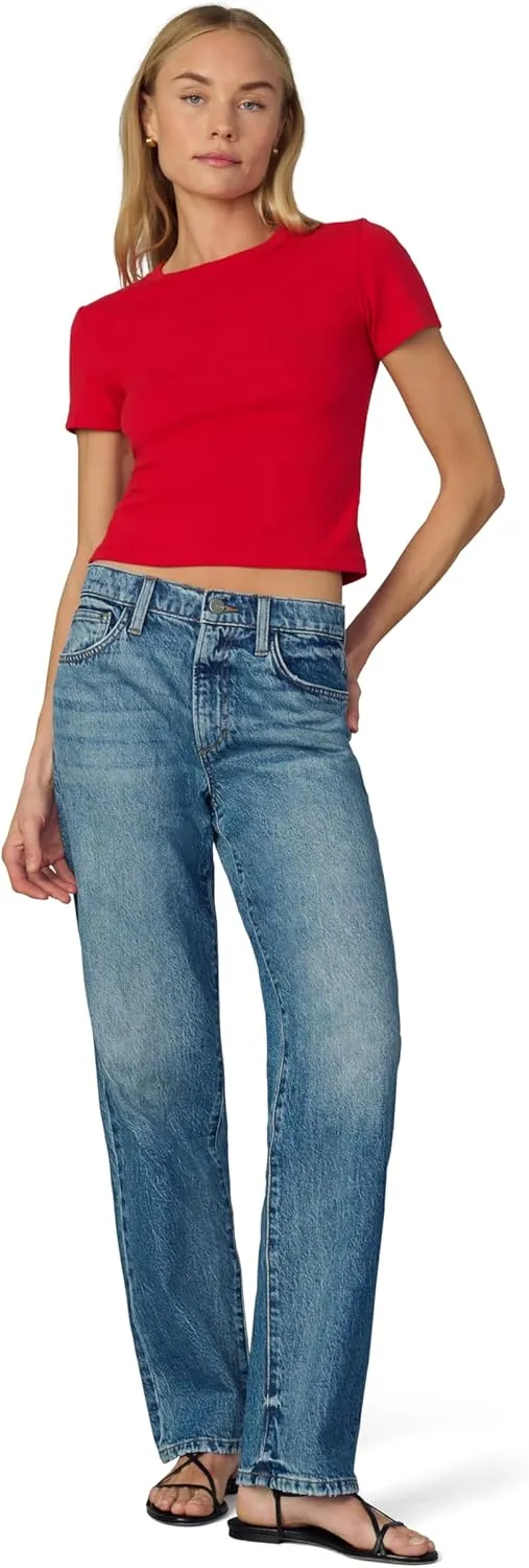 Joe's Women's The 90's Niki Mid Rise Boyfriend Straight Leg Jean