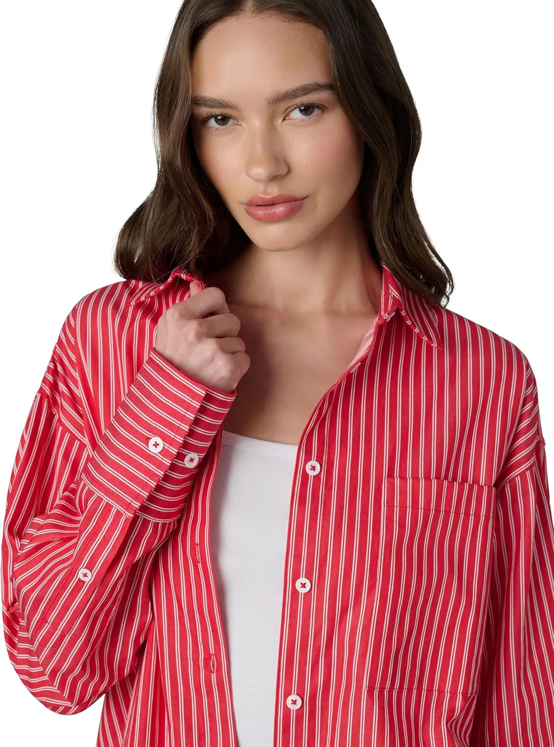 Joe's Women's The Boyfriend Button Down Long Sleeve Shirt