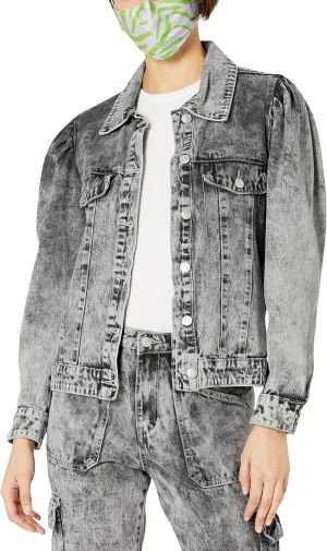 KENDALL   KYLIE Women's Puff Sleeve Denim Jacket - Amazon Exclusive