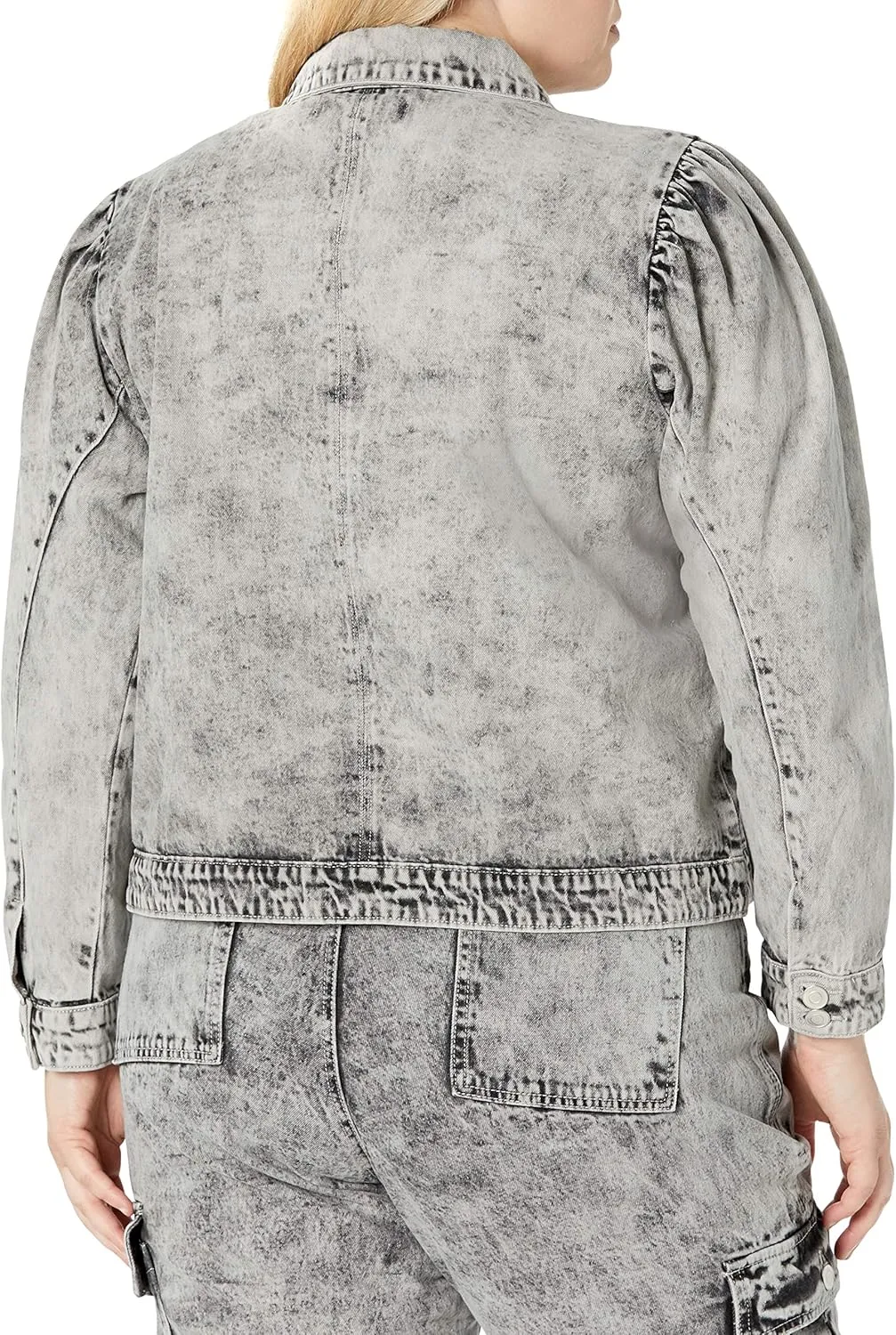 KENDALL   KYLIE Women's Puff Sleeve Denim Jacket - Amazon Exclusive