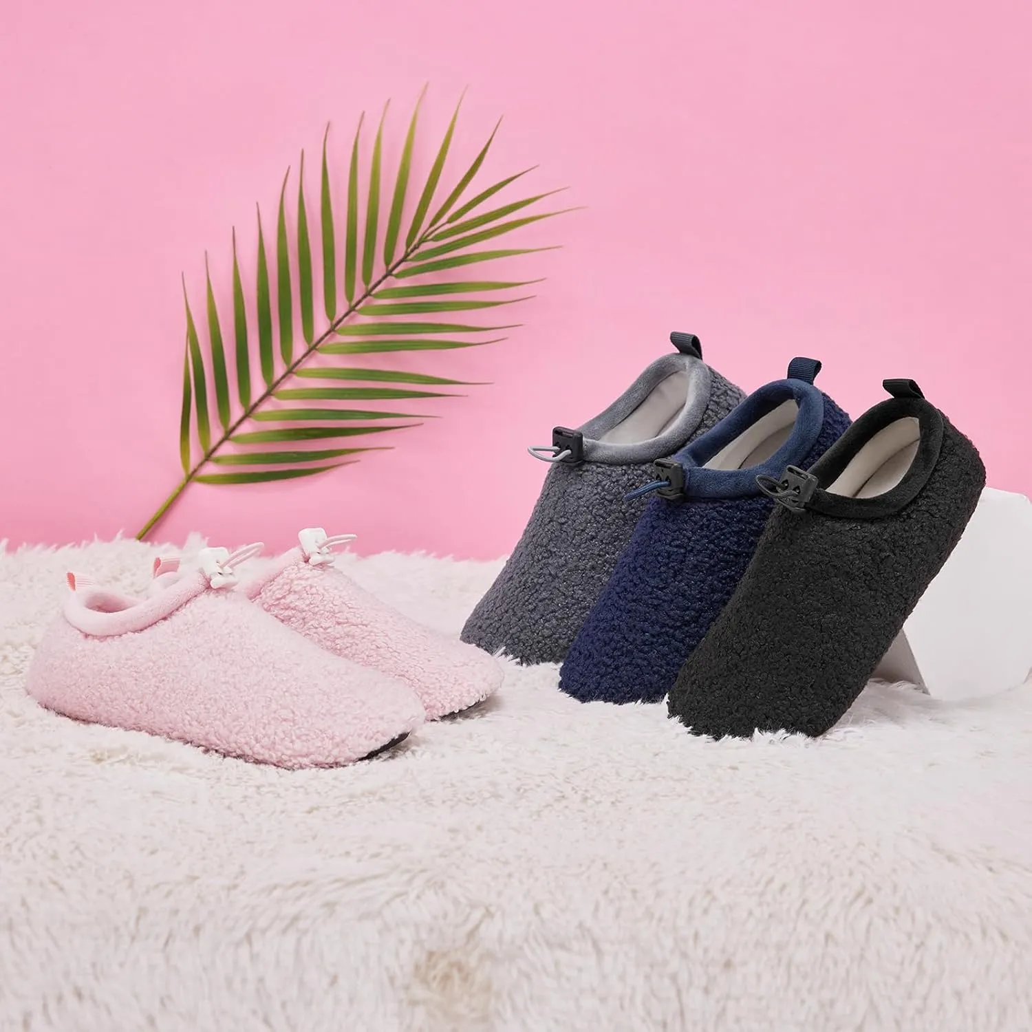 Kids Cozy Slippers Winter Warm House slippers Socks Anti-Skid shoes (Toddler/Little Kid/Big Kid)