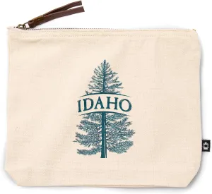 Lantern Press Idaho, Blue Spruce Tree, 100% Cotton Zipper Pouch, Travel Accessory, Go Bag