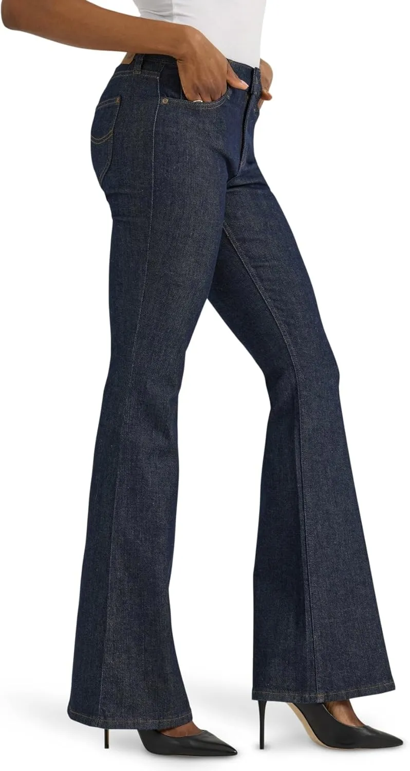 Lee Women's Legendary Mid Rise Flare Jean