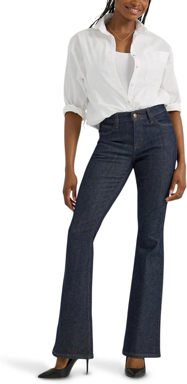 Lee Women's Legendary Mid Rise Flare Jean