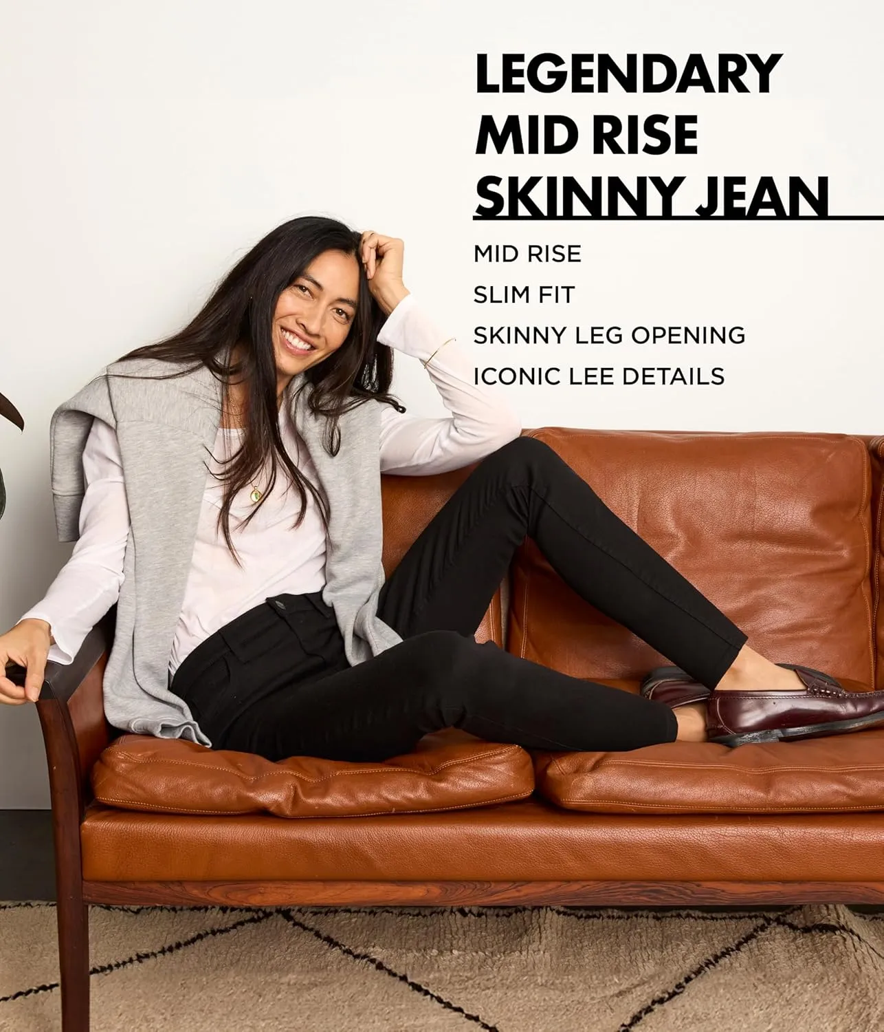Lee womens Legendary Mid Rise Skinny Jean