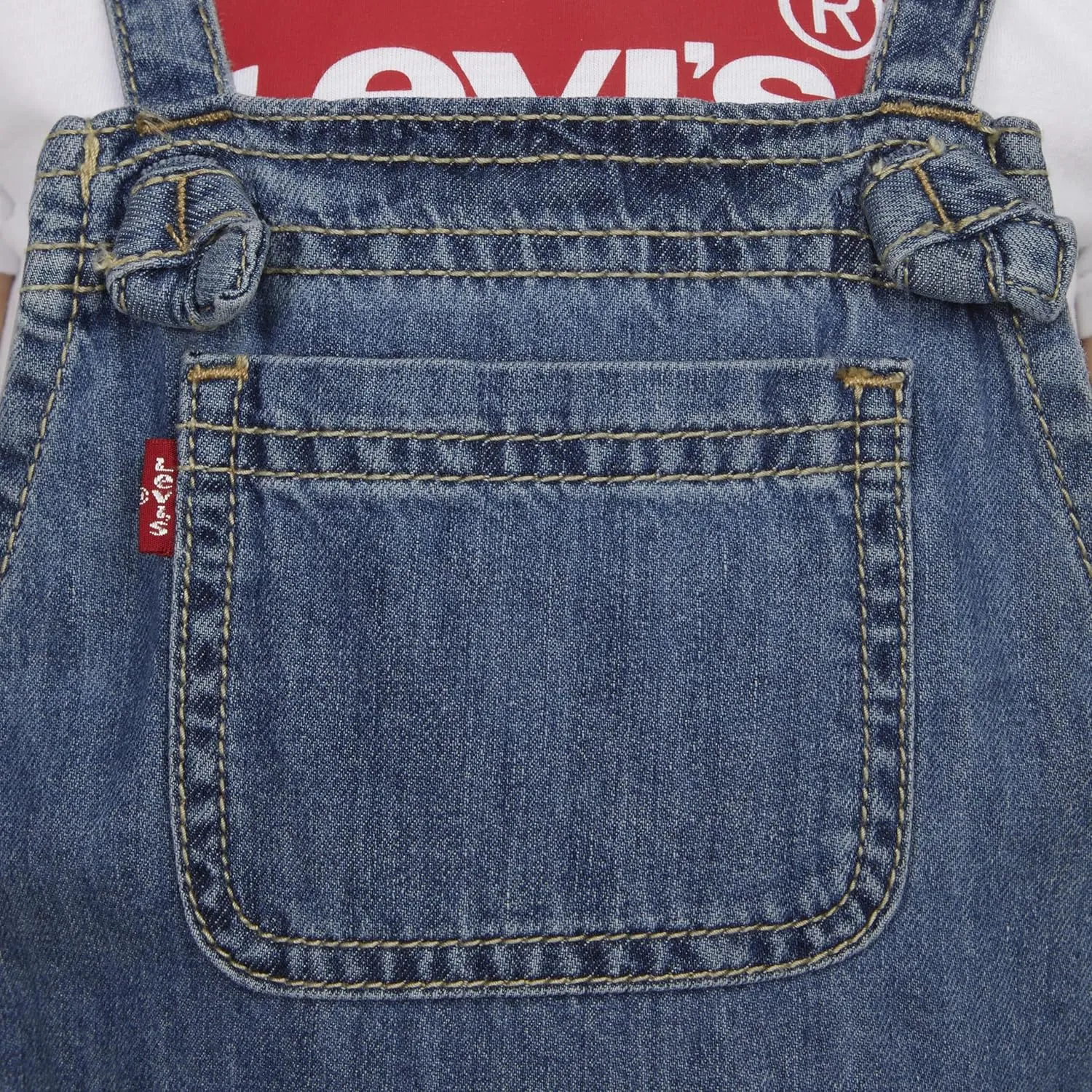 Levi's baby-girls And Baby Denim Shortall