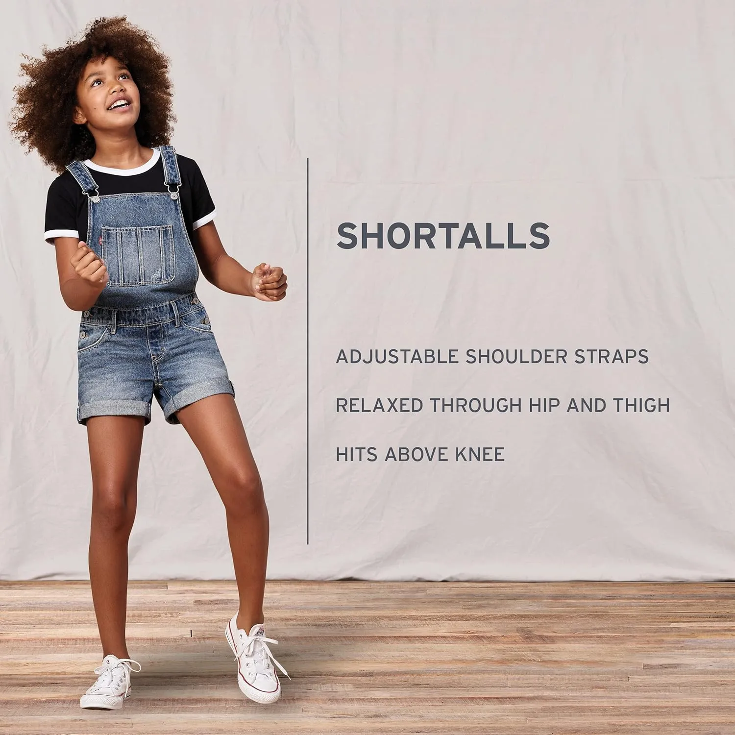 Levi's baby-girls And Baby Denim Shortall