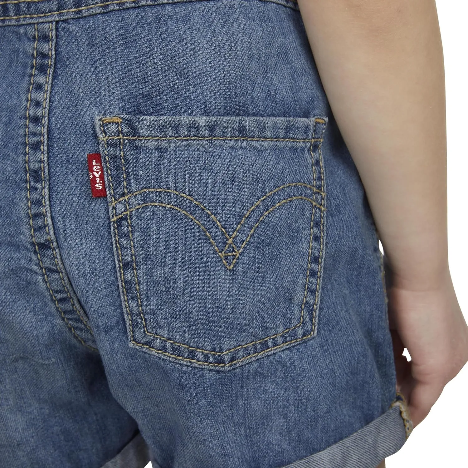 Levi's baby-girls And Baby Denim Shortall