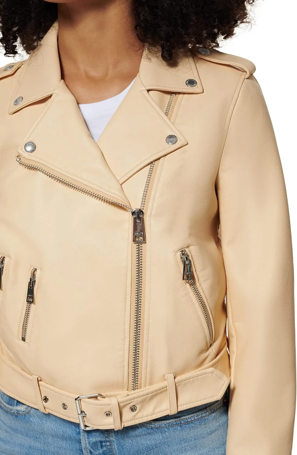 Levi's Women's Belted Faux Leather Moto Jacket (Regular & Plus Size)