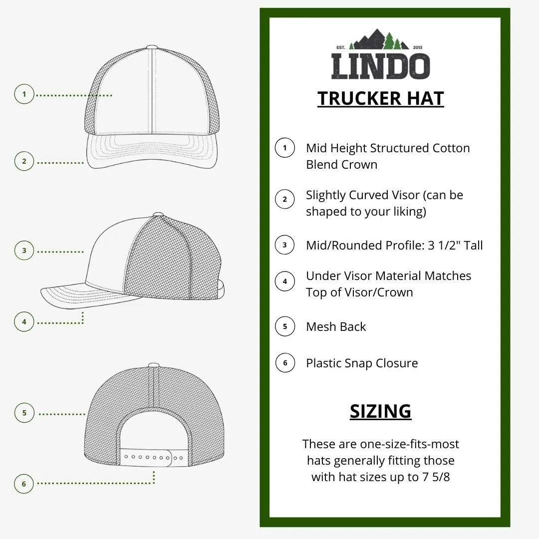 LINDO Trucker Hat - Mountain Sky