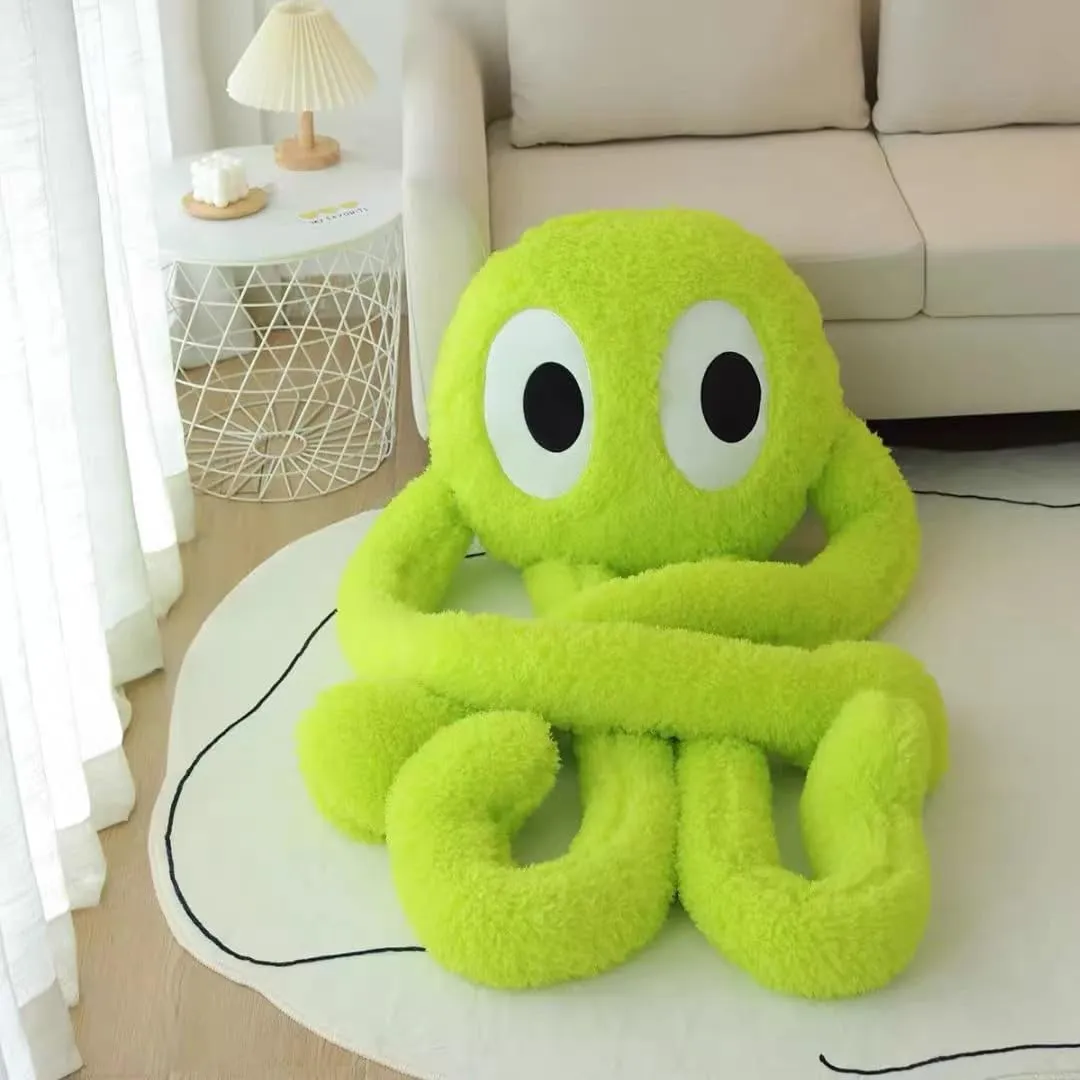 Long Legs Octopus, Large Stuffed Animal Octopus Plush Toy, Pillow, Cushion, Soft Octopus Stuffed Sea Animal, Children's Gift (39 inch high Green)