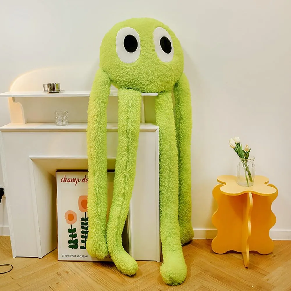 Long Legs Octopus, Large Stuffed Animal Octopus Plush Toy, Pillow, Cushion, Soft Octopus Stuffed Sea Animal, Children's Gift (39 inch high Green)
