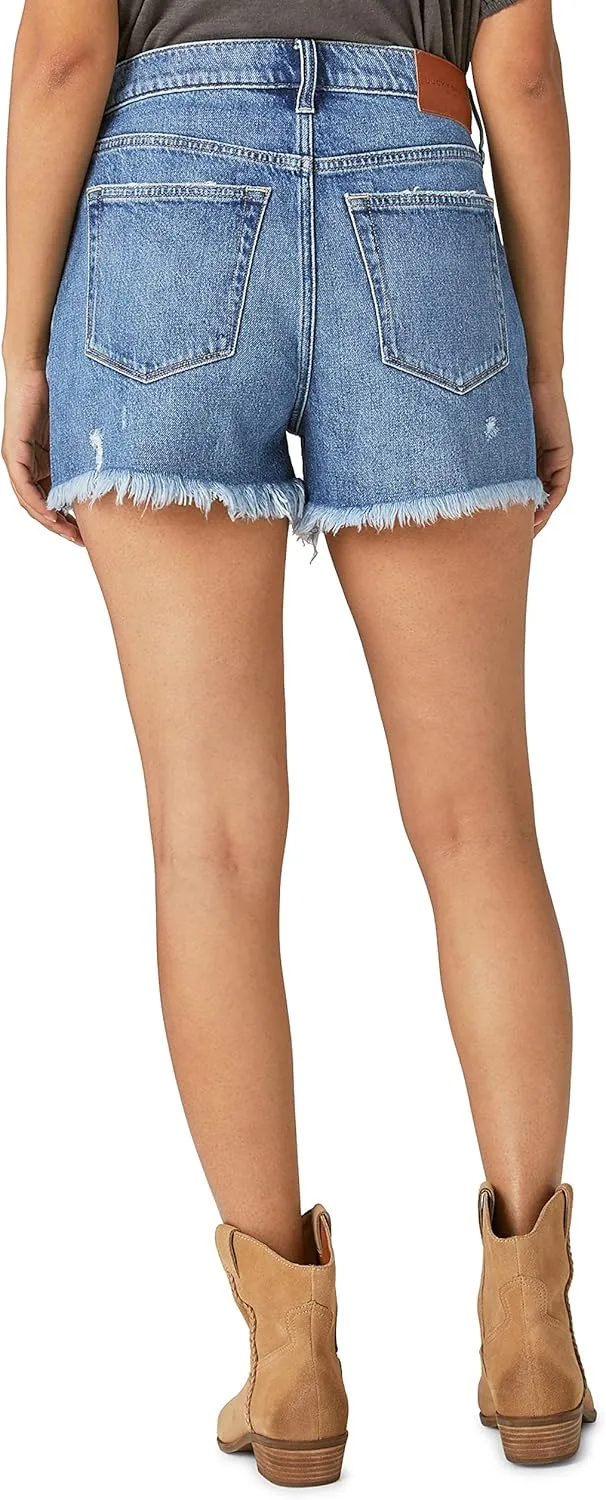 Lucky Brand Womens High Rise Denim Mom Short
