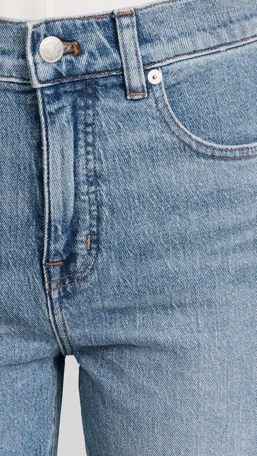 Madewell Women's The '90s Straight Jeans in Rondell Wash: Crease Edition