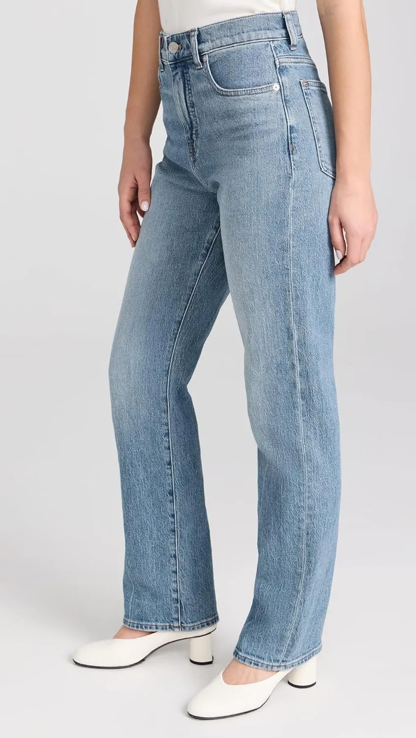 Madewell Women's The '90s Straight Jeans in Rondell Wash: Crease Edition