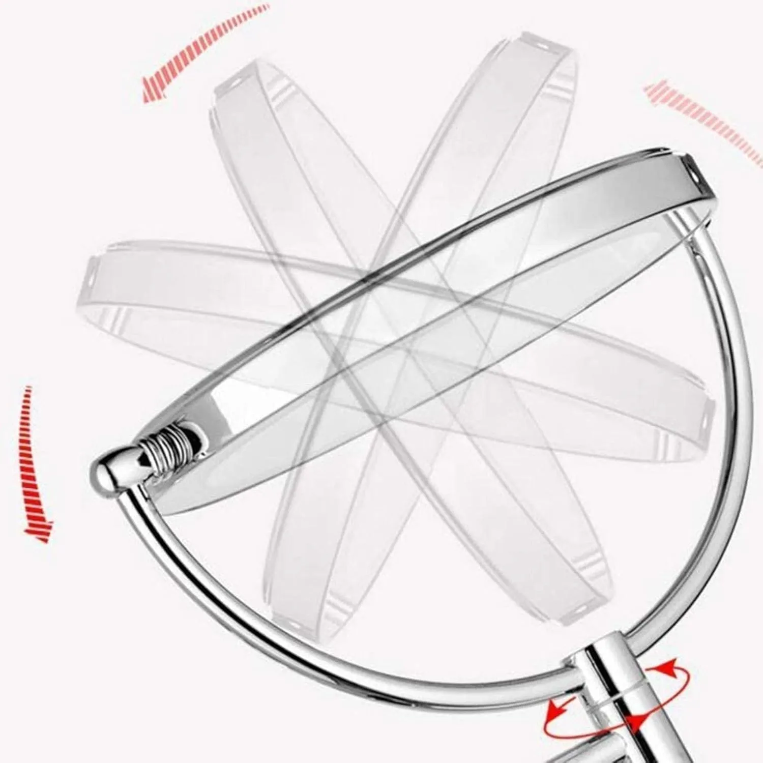 Makeup Mirror, Vanity Mirror Magnification Double Sided Cosmetic Mirror Extendable hroom Mirror for Hotel B