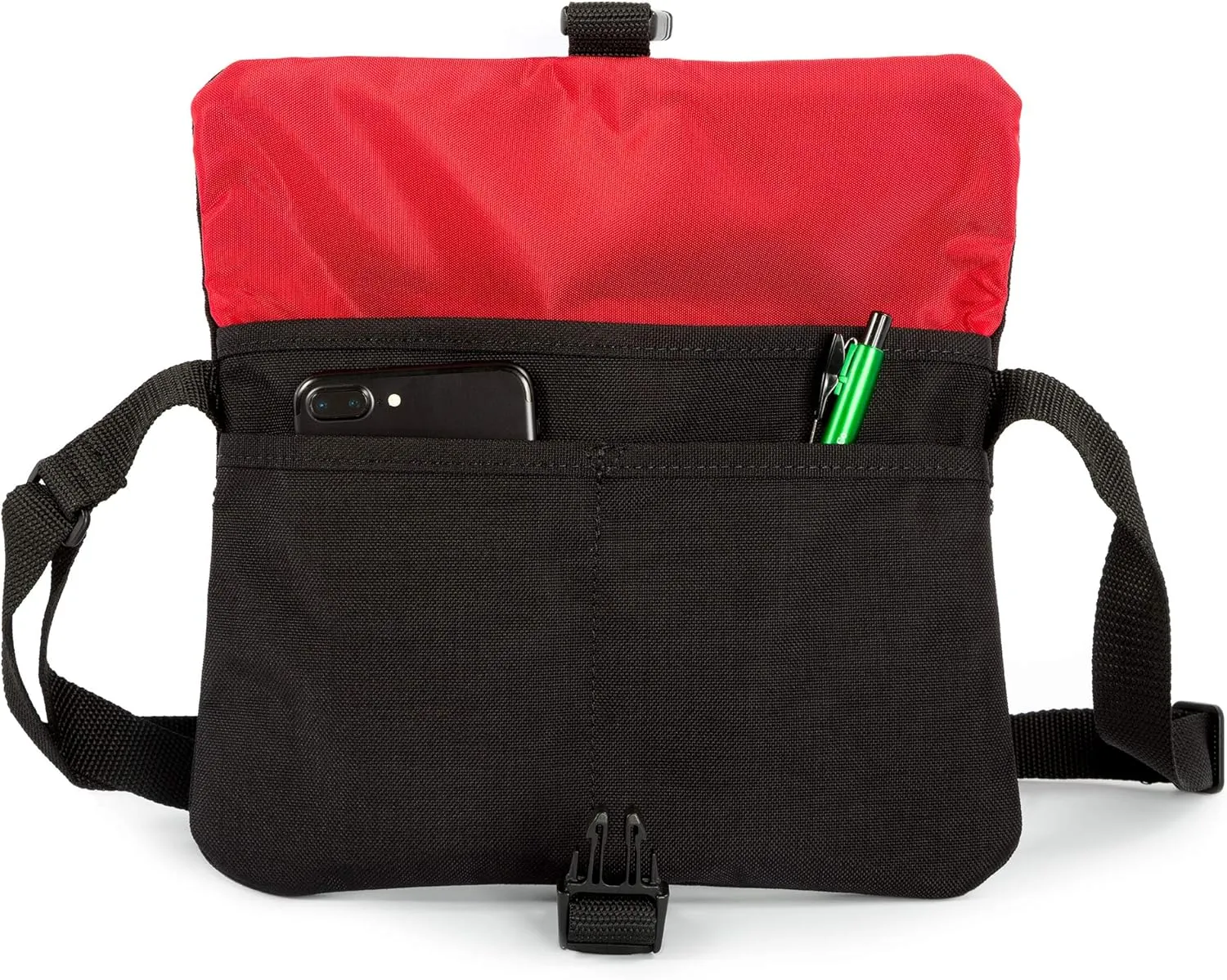Manhattan Portage Jones Shoulder Bag (water resistant, men, women, thin, flap, buckle closure, shoulder strap)