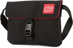 Manhattan Portage Jones Shoulder Bag (water resistant, men, women, thin, flap, buckle closure, shoulder strap)