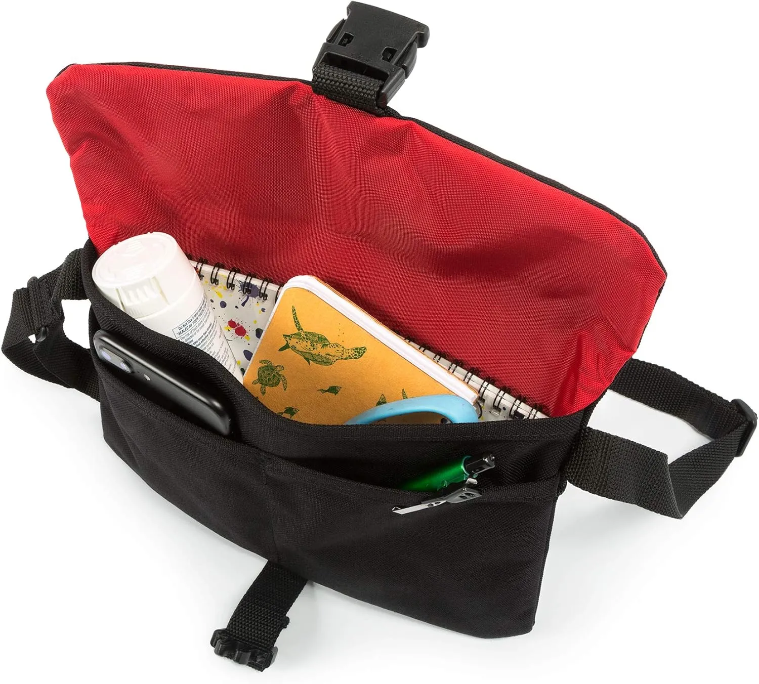 Manhattan Portage Jones Shoulder Bag (water resistant, men, women, thin, flap, buckle closure, shoulder strap)