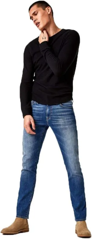 Mavi Jake Men's Regular Rise Slim Leg Jeans, Slim Fit Jeans for Men, Mid Foggy Williamsburg, Medium Wash Blue Men's Jeans, 30 x 32