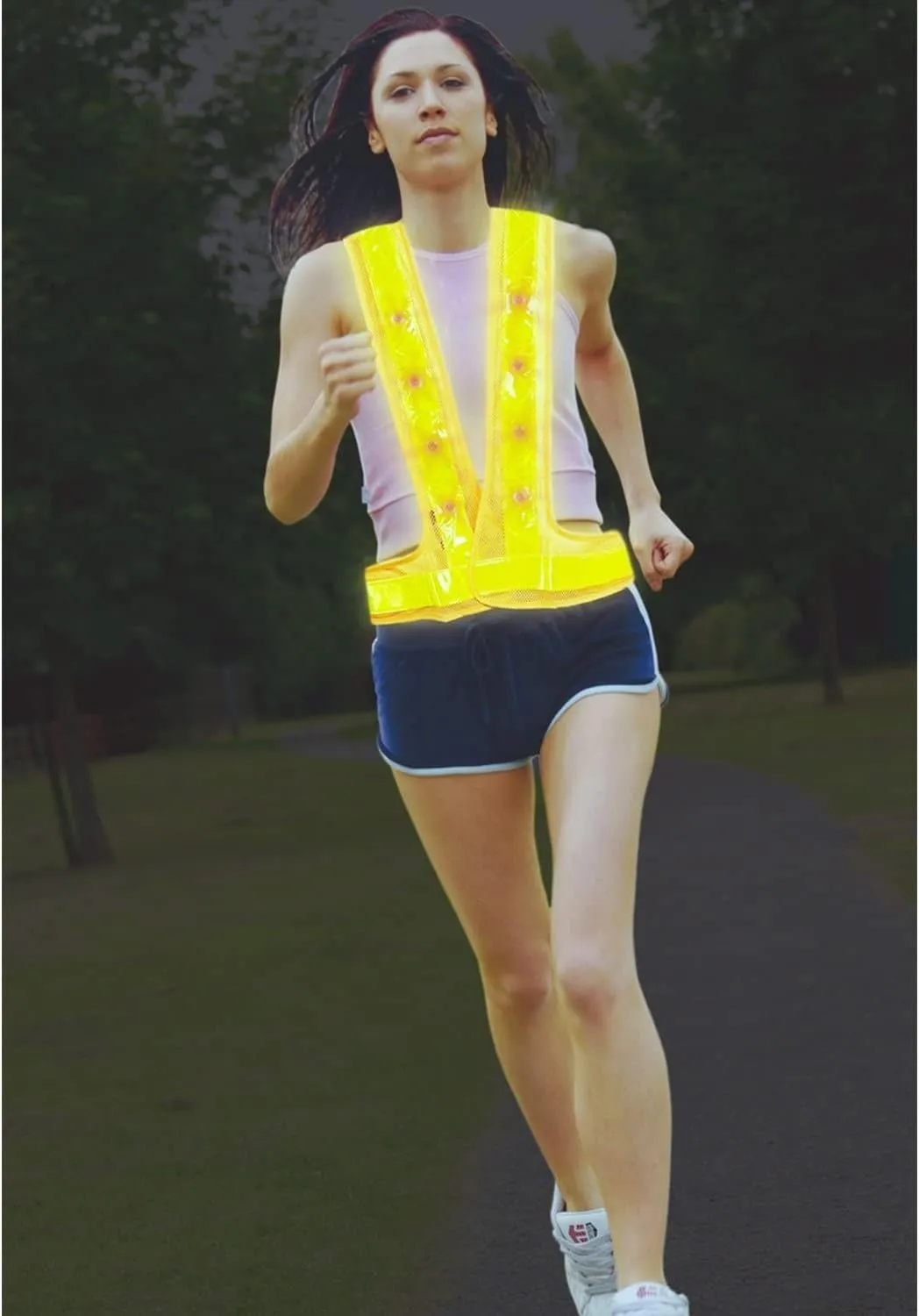 Maxsa 20029 Unisex-Adult Reflective Safety Vest with 16 LEDs