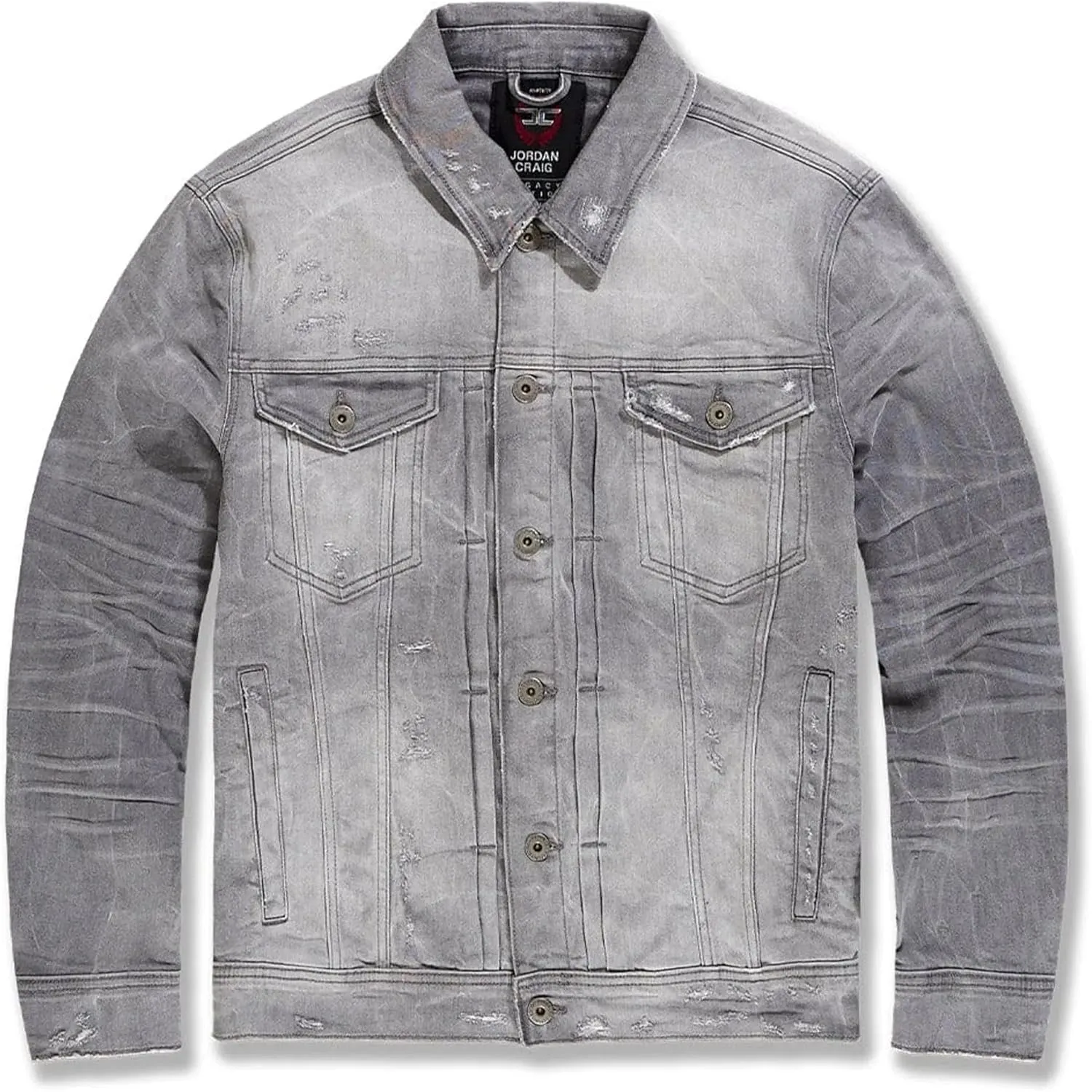 Men New Group Trucker Jacket (Cement Wash)