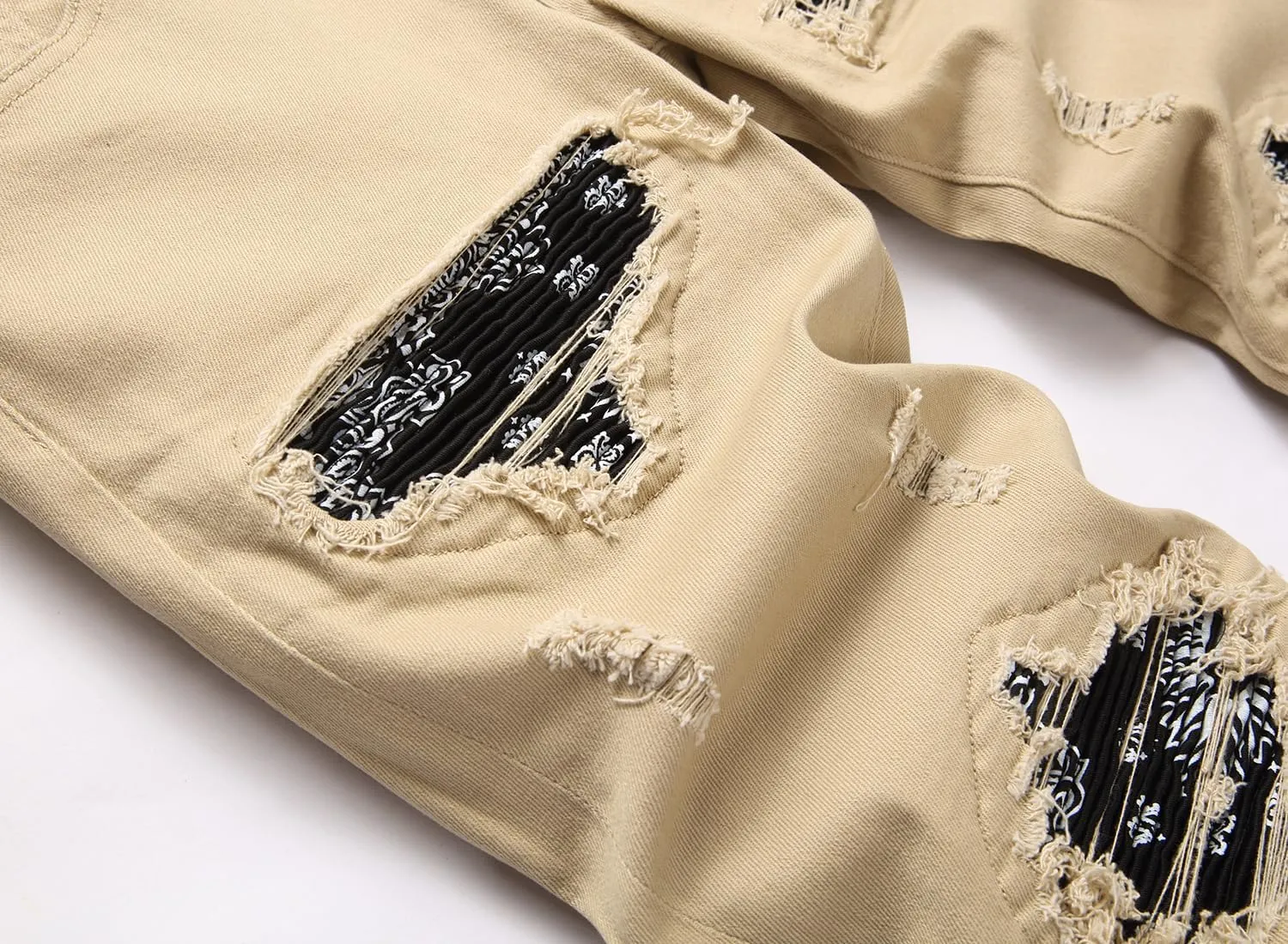 Men's Fashion Washed Straight Fit Slim Jeans