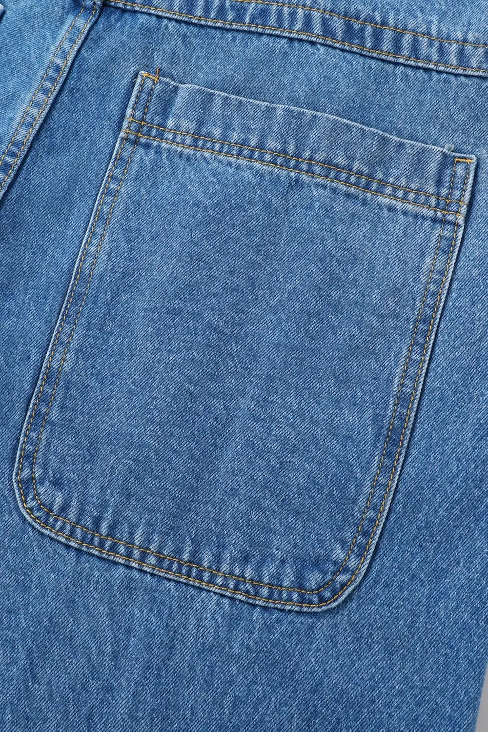 Men's Non-Stretch Relaxed Fit Wide-Leg Baggy Long Denim Shorts-14 Inseam Below Knee
