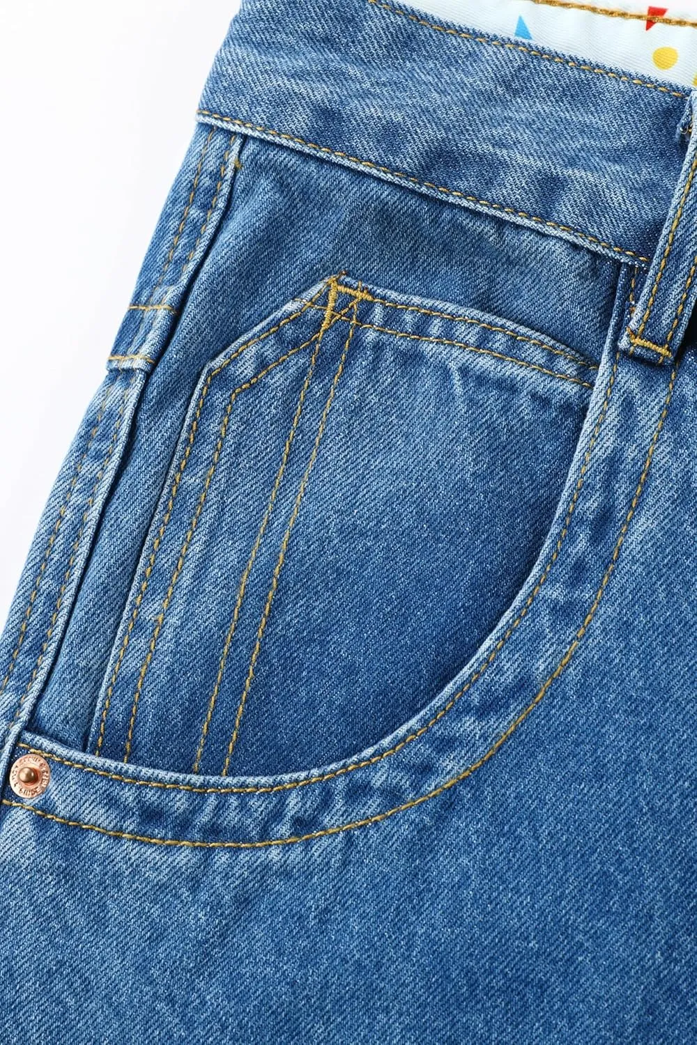 Men's Non-Stretch Relaxed Fit Wide-Leg Baggy Long Denim Shorts-14 Inseam Below Knee
