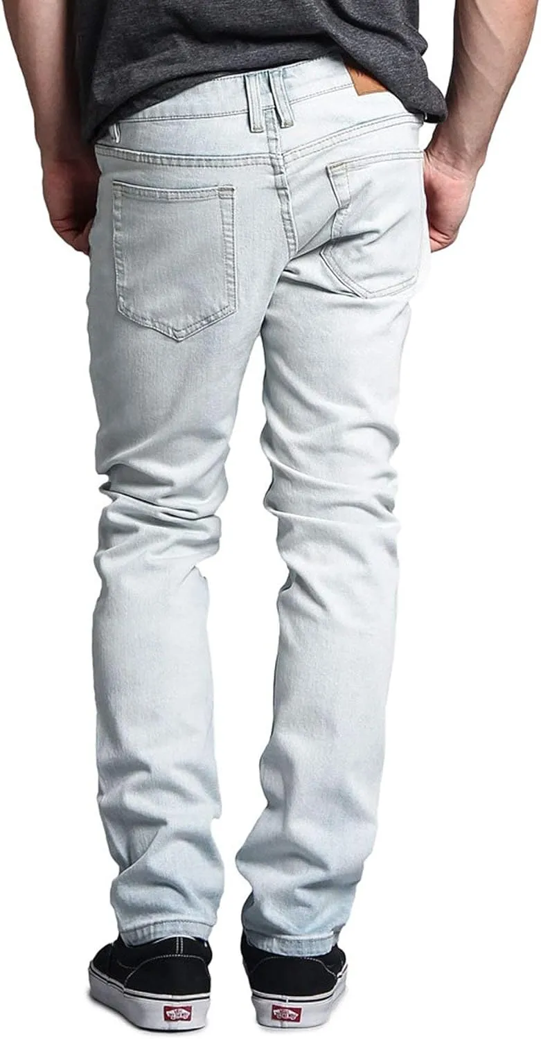 Mens Skinny Slim Fit Stretch Raw Denim Jeans