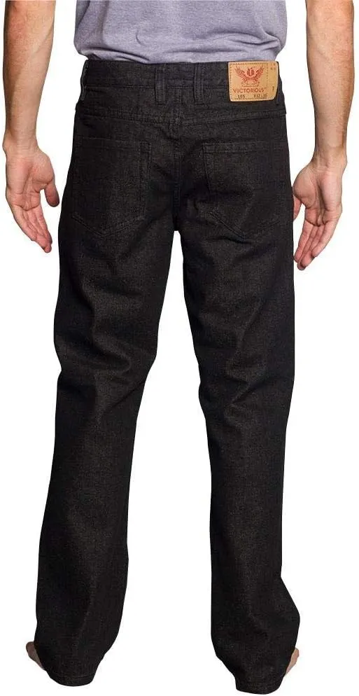 Mens Straight Fit Color and Raw Denim Jeans