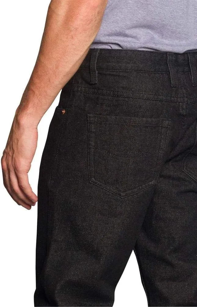 Mens Straight Fit Color and Raw Denim Jeans