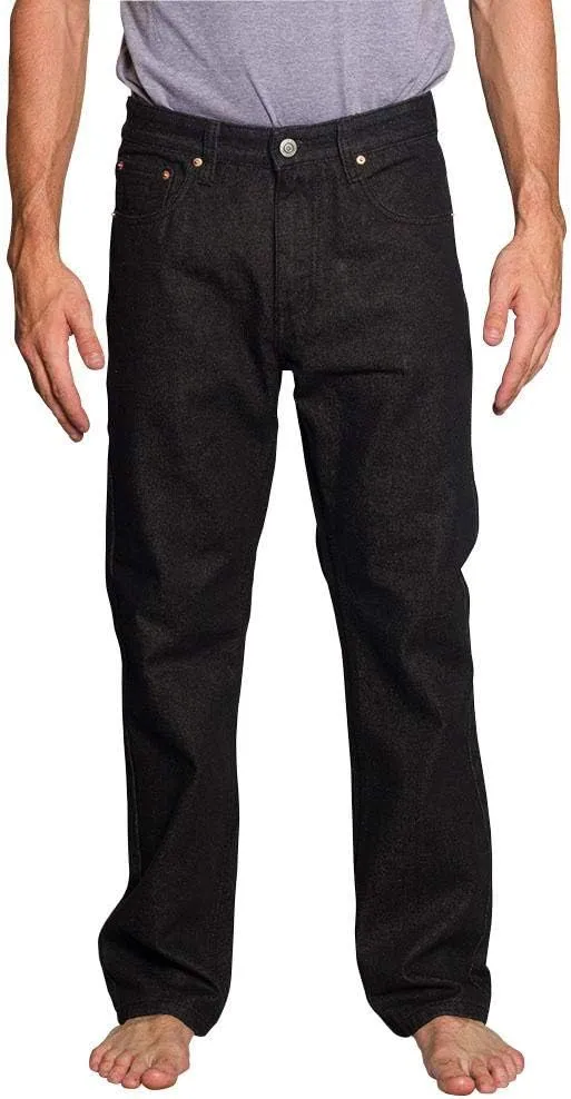 Mens Straight Fit Color and Raw Denim Jeans