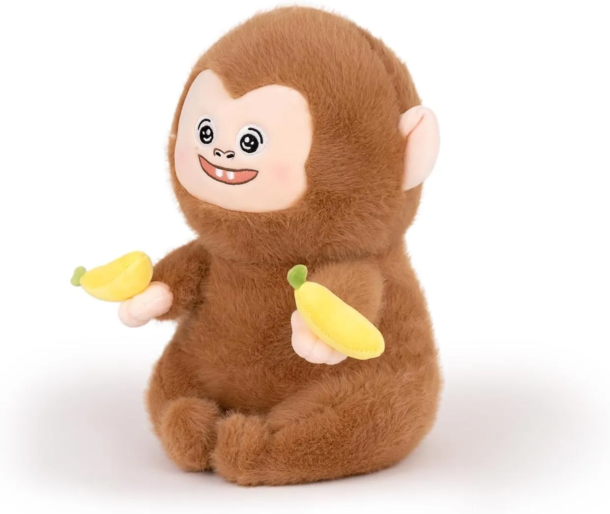 Monkey Stuffed Animal Cute Monkey Plush Soft Monkey Plushie with Banana Monkey Toy Gift for Kids(10.5Inch)