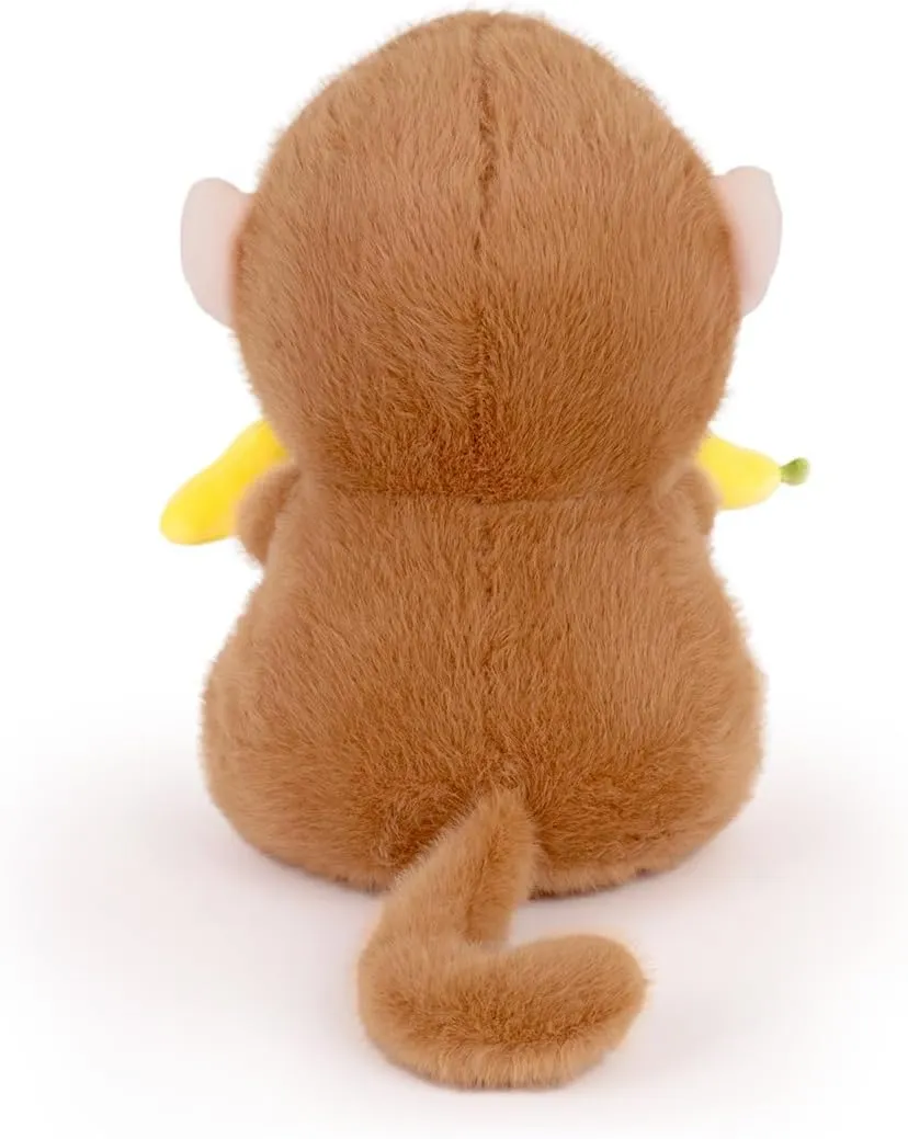 Monkey Stuffed Animal Cute Monkey Plush Soft Monkey Plushie with Banana Monkey Toy Gift for Kids(10.5Inch)