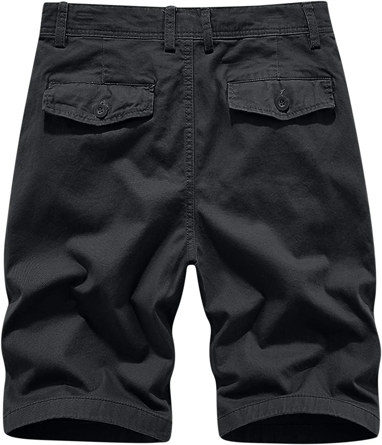 Muscularfit Men Workout Shorts Regular and Big & Tall Cotton Solid Cargo Shorts Outdoor Fashion Sport Work Utility Shorts