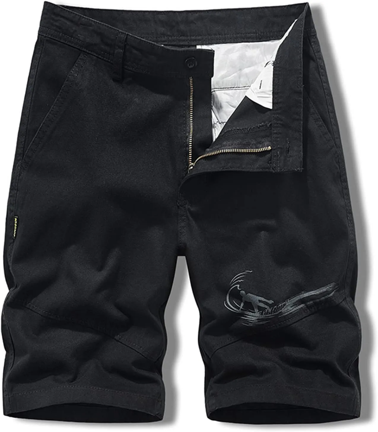 Muscularfit Men Workout Shorts Regular and Big & Tall Cotton Solid Cargo Shorts Outdoor Fashion Sport Work Utility Shorts