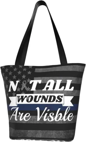 Neuroendocrine Cancer Awareness Not All Wounds Are Visible Fashion Shoulder Bag Large Capacity For Man Or Woman