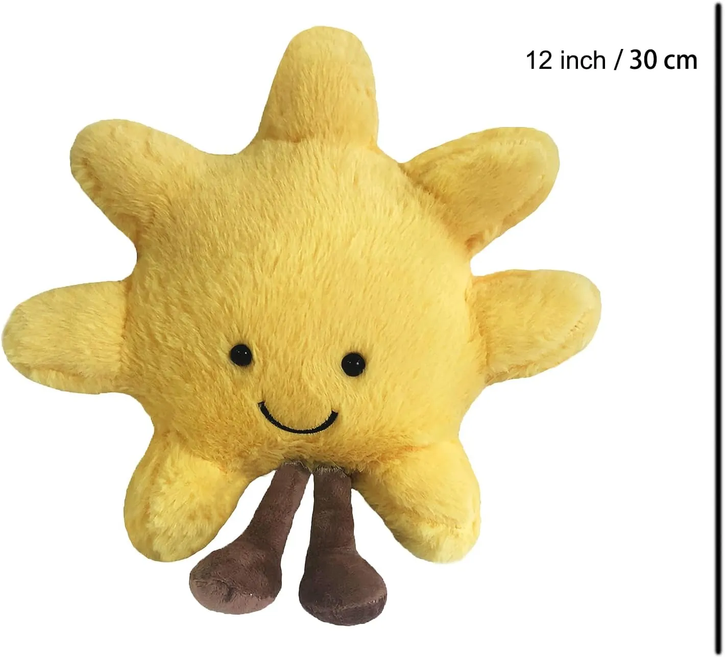 New Moon Sunshine Plush Toy Cute Smile Fun Filled Animal Pillow Soft Plush Toy for Children's Birthday Gift