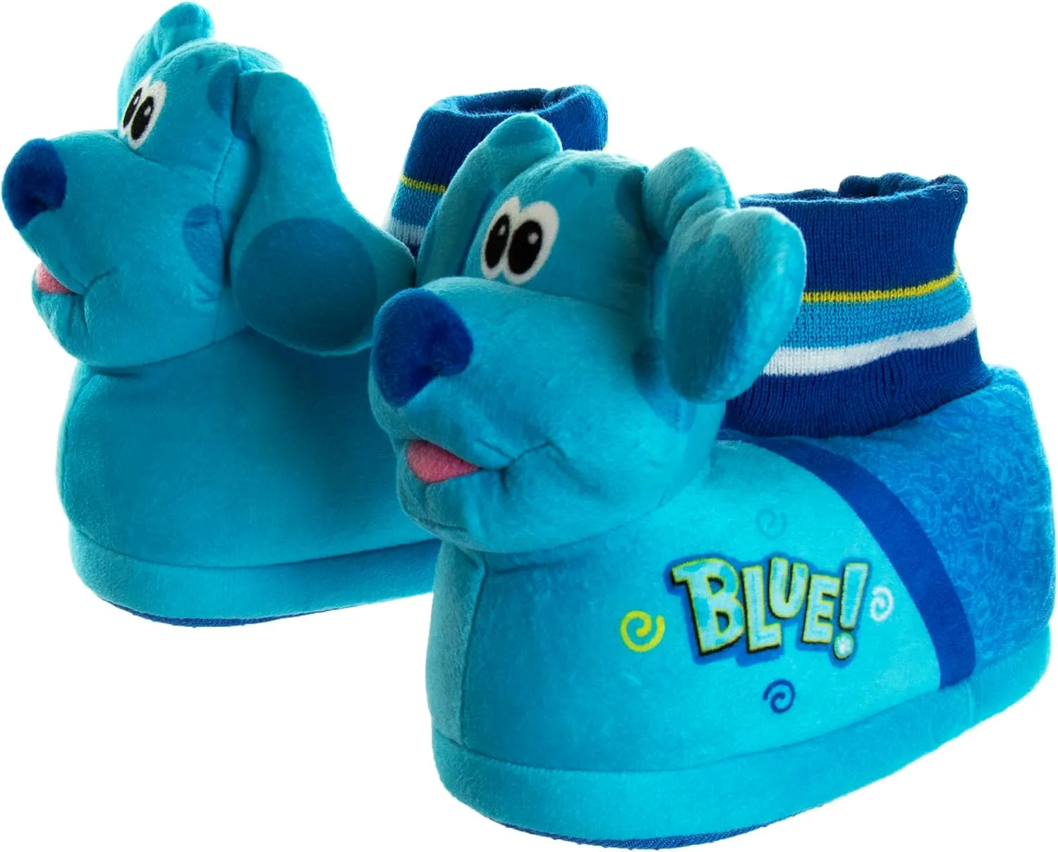 Nickelodeon Boy's Blues Clues Slippers Lightweight Comfort Soft Aline Plush House Shoes Girls