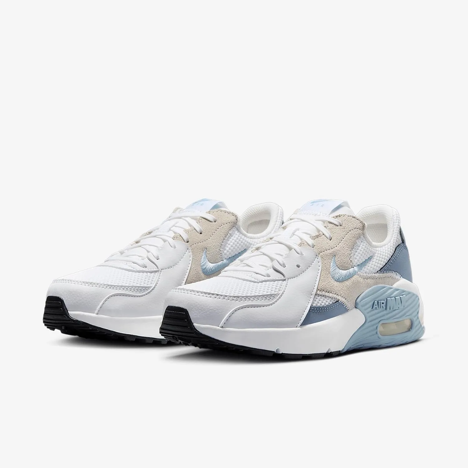 Nike Air Max Excee Women's Shoes (CD5432-138, White/Ashen Slate/Black/Light Armory Blue)
