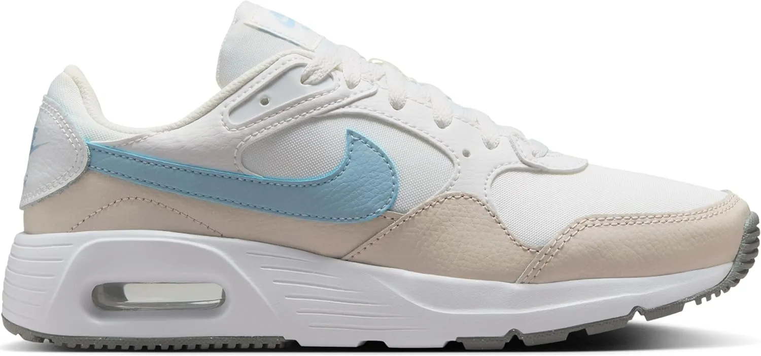 Nike Air Max SC Women's Shoes (CW4554-126, Summit White/Light Orewood Brown/White/Light Armory Blue)