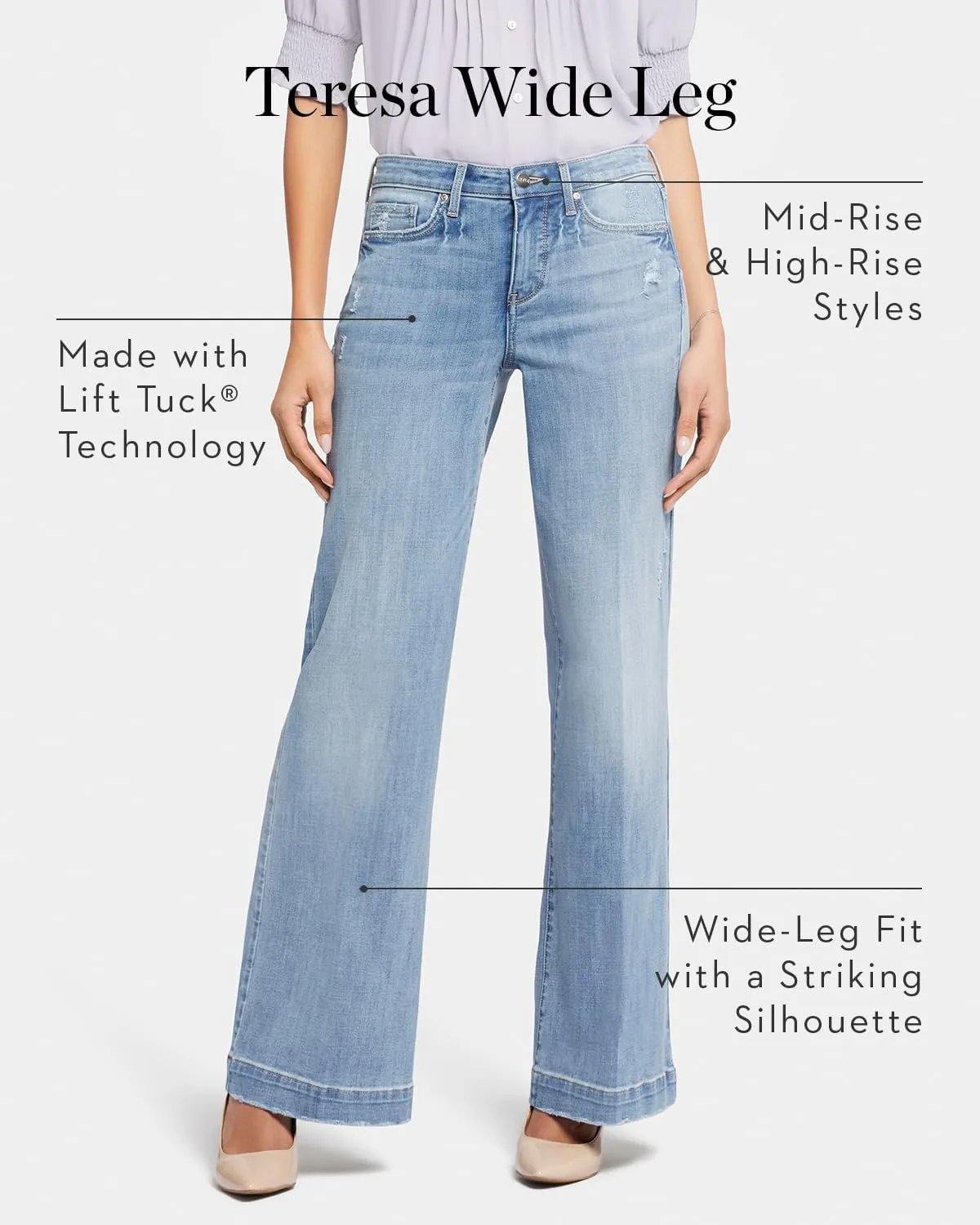 NYDJ Women's Plus Size Teresa Trouser Jeans | Slimming & Flattering Fit