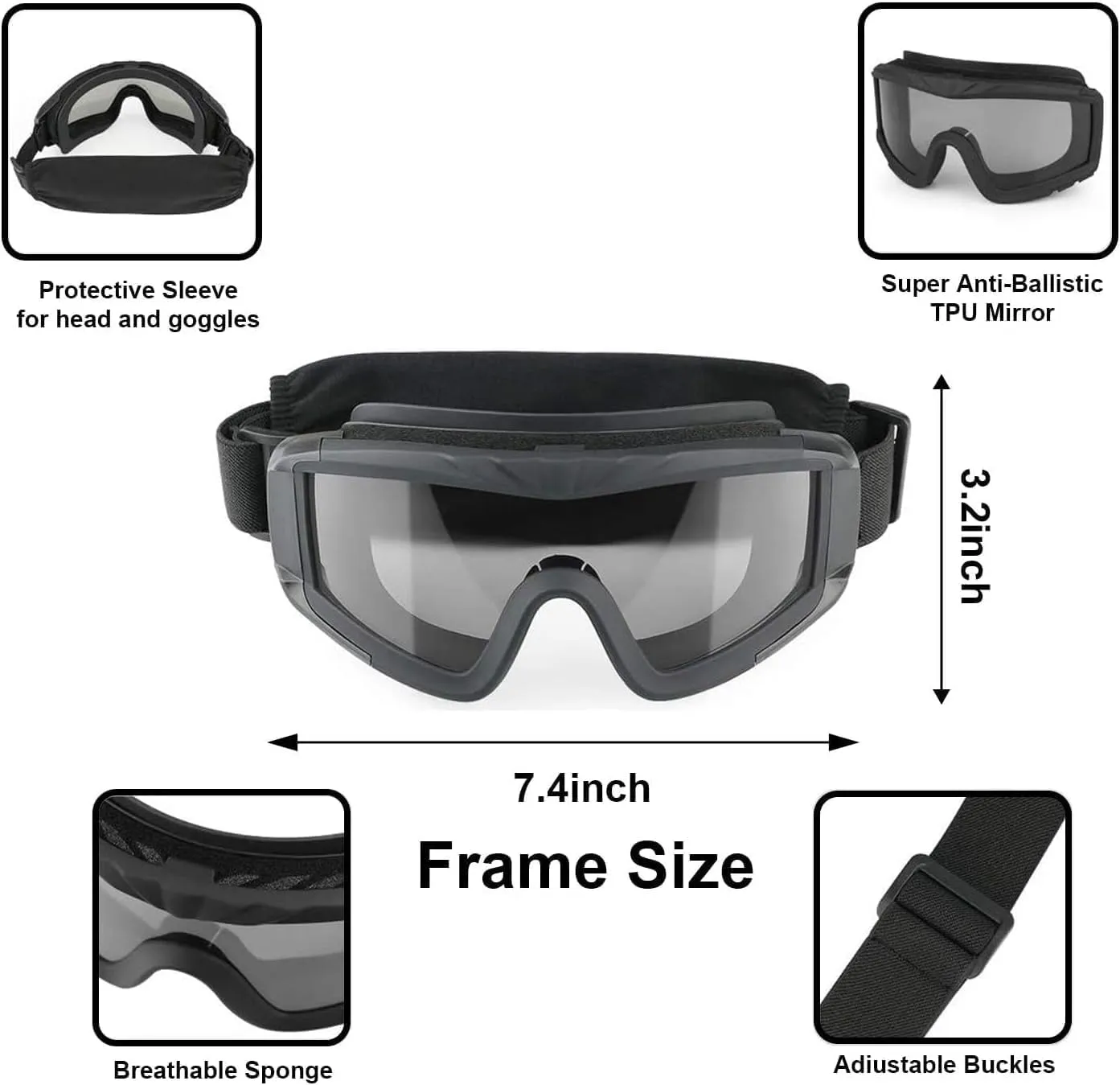 PJ Type Tactical Airsoft Fast Helmet and Foldable Half Face Mesh Guard with Ear Protection Adjustable Chin Strap Full Face Protection Set for Paintball BB Gun