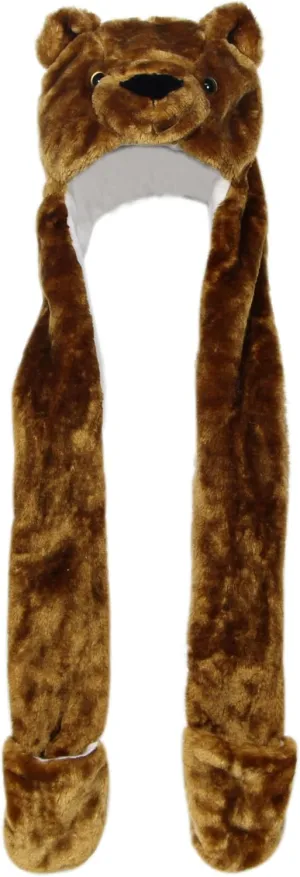 Plush Novelty Animal Hat: One Size Fits All Adults & Children/Soft, Warm Beanie Hat