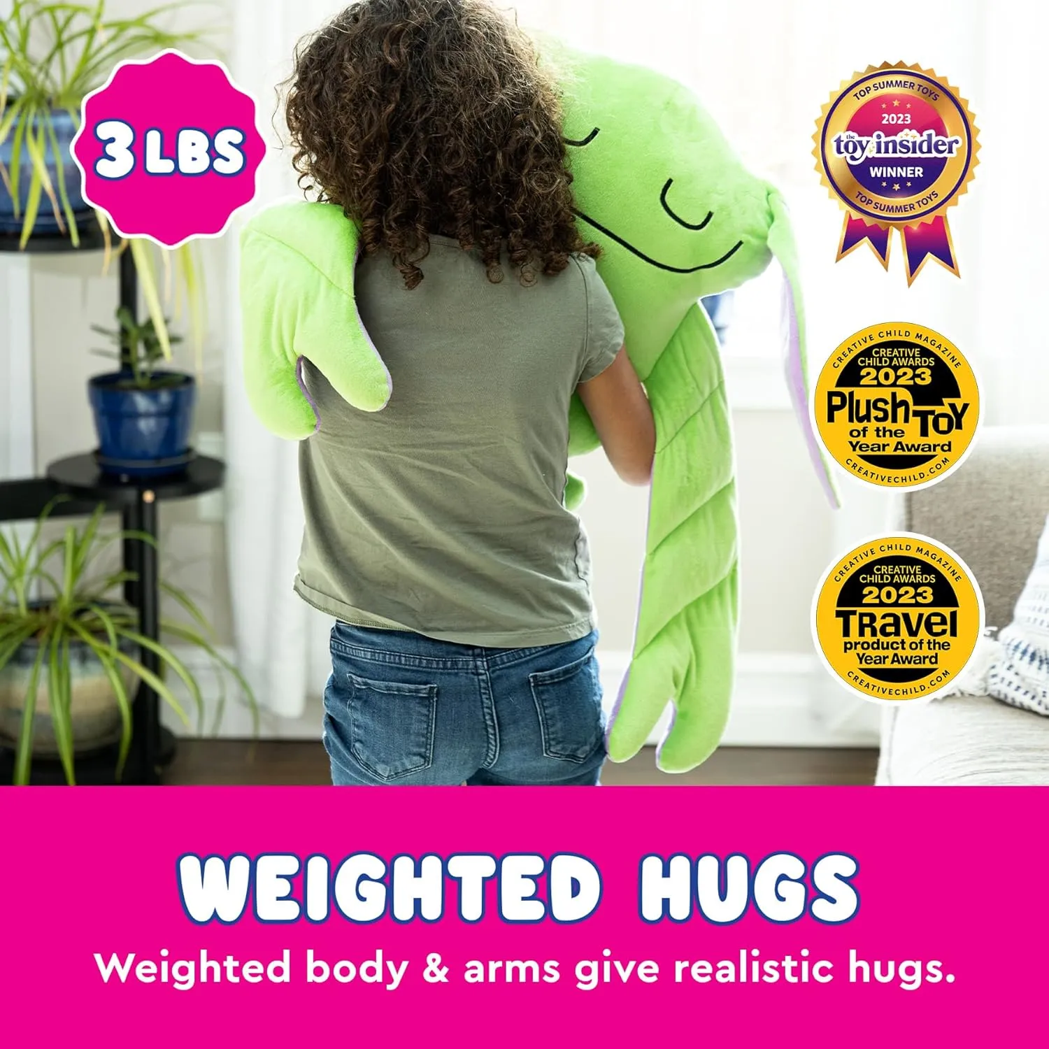 Plush Toys - 14" Cute Cuddle Pal, Shin Shin - Weighted Stuffed Animal