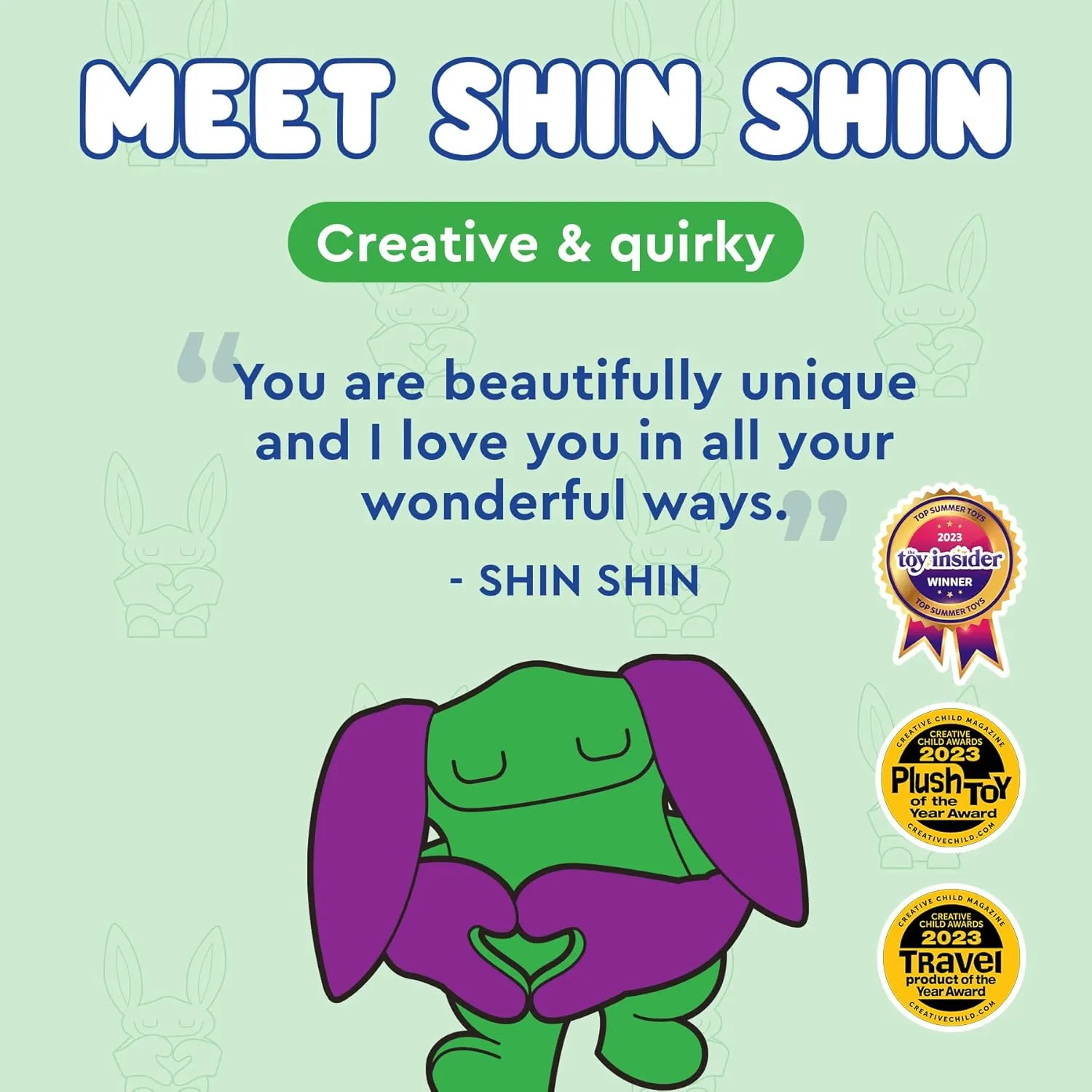 Plush Toys - 14" Cute Cuddle Pal, Shin Shin - Weighted Stuffed Animal