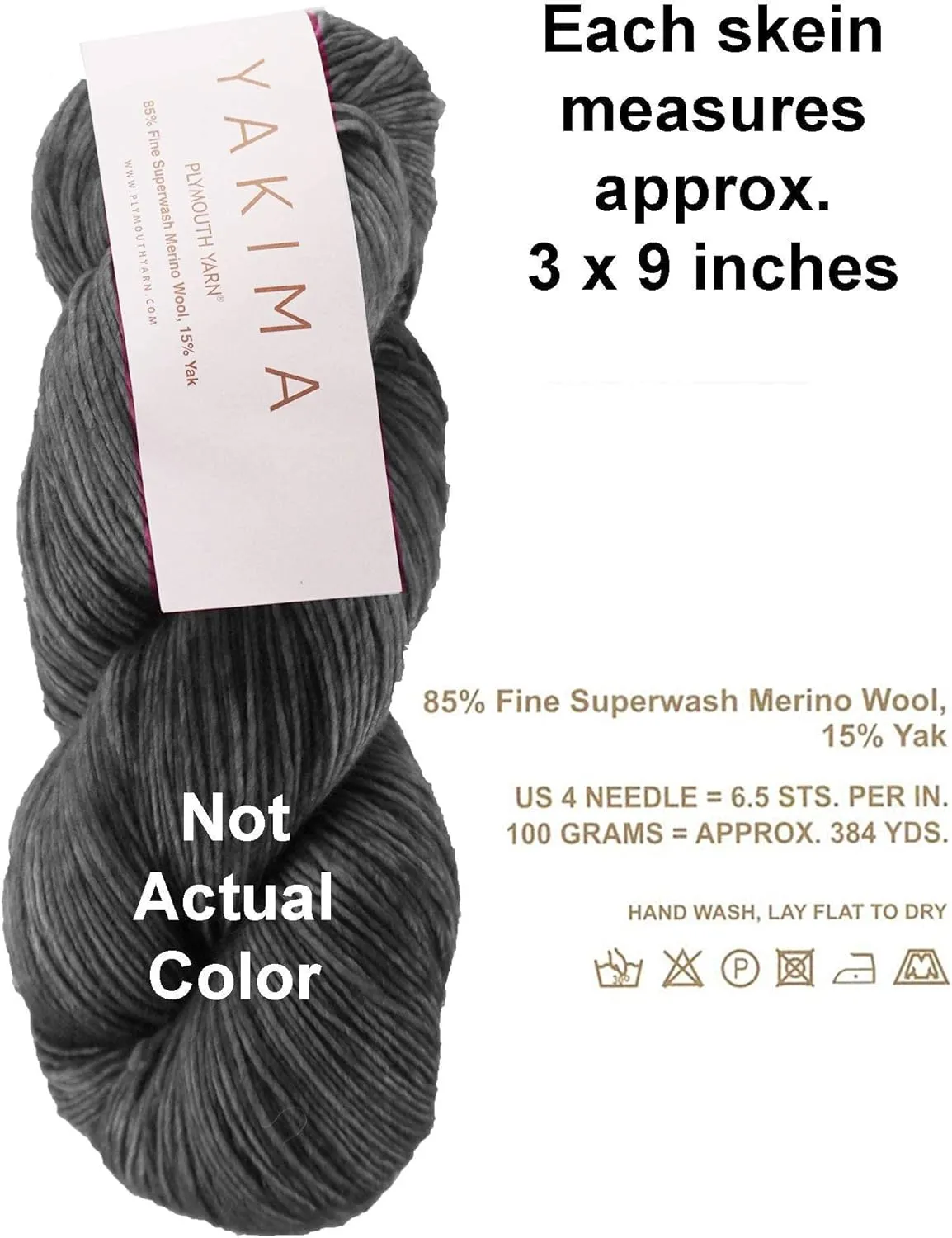 Plymouth Yarn for Knitting Yakima Pumpkin Spice 0202 5-Skeins (Same Dyelot 500 gr 1920 yds) DK/Sport Weight #3 Hand-Dyed 85% Fine Superwash Merino Wool 15% Yak with Project Bag